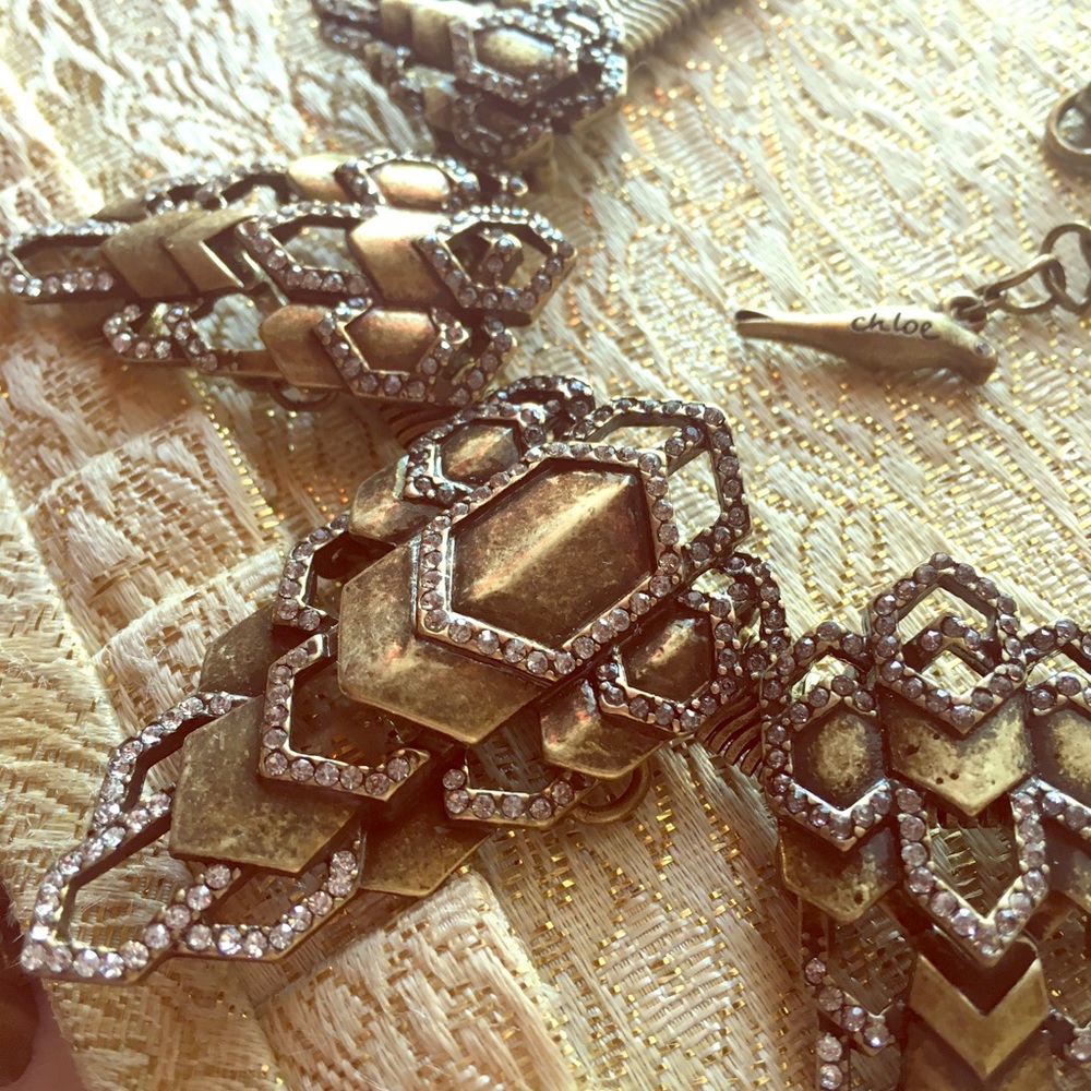 C+I Deco Cascade Statement Collar Necklace